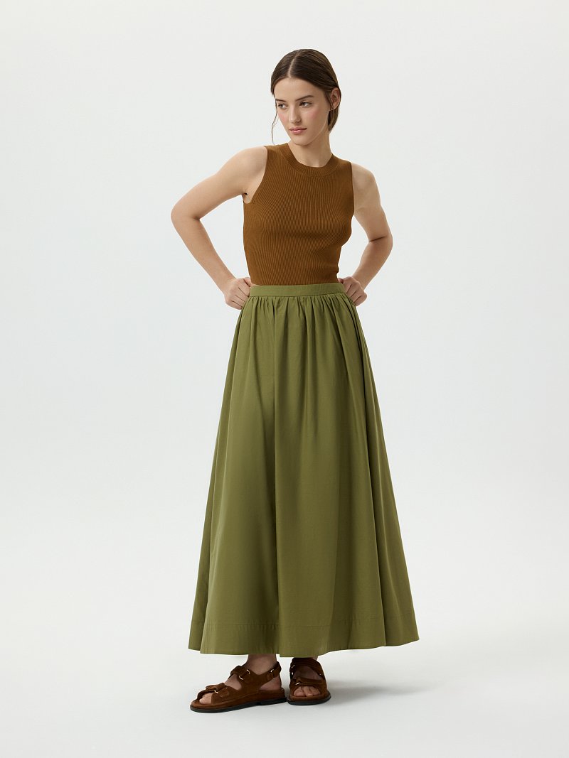 Юбка-макси из хлопка