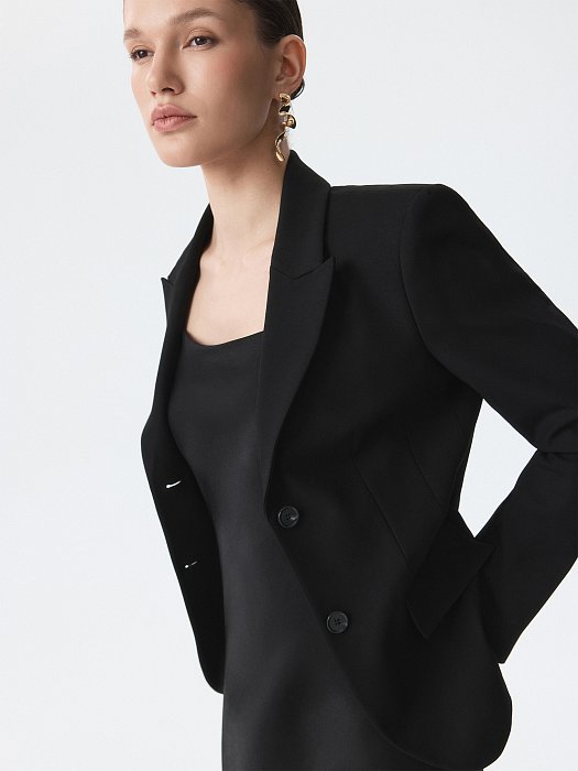 Приталенный жакет из вискозы (Р158): фото №3