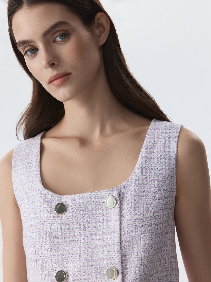 Жилет из твида