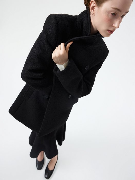 Пальто из шерсти на кнопках (Р158): фото №5
