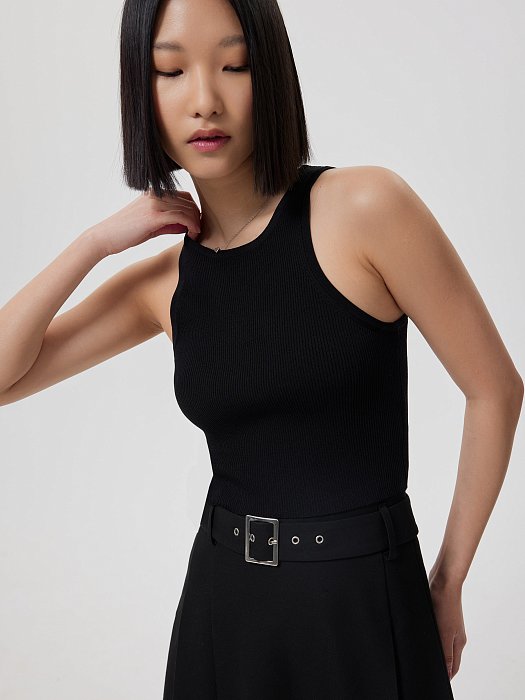 Укороченный топ из трикотажа: фото №2