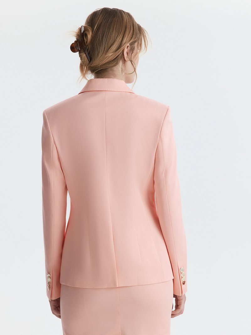 Приталенный жакет из хлопка