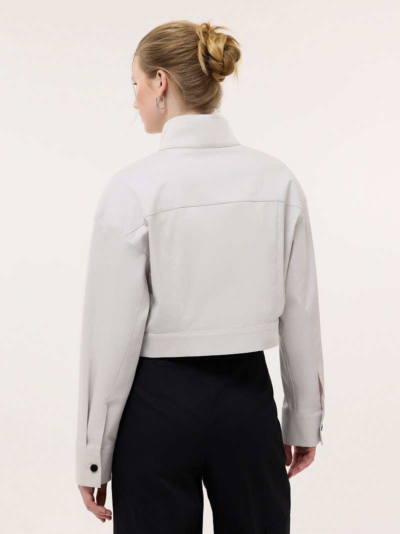 Укороченный жакет из хлопка