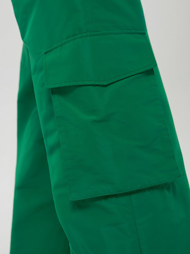 Брюки-карго из плащевой ткани