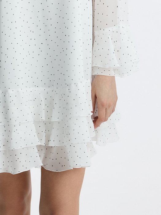 Шифоновое платье с воланами: фото №5