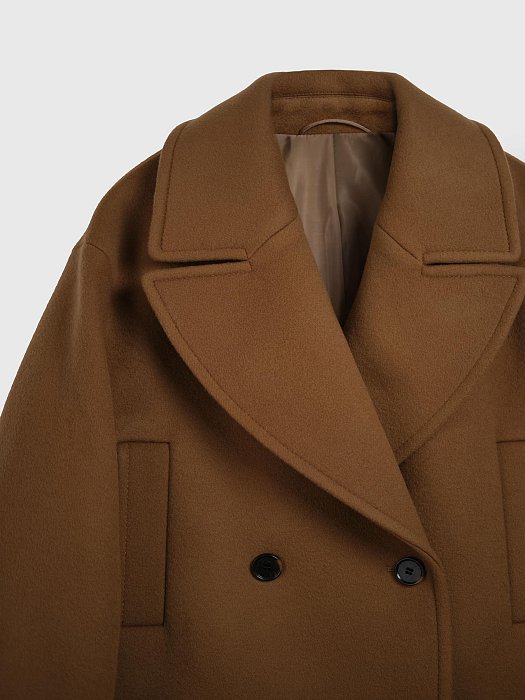 Пальто оверсайз шерстяное: фото №10