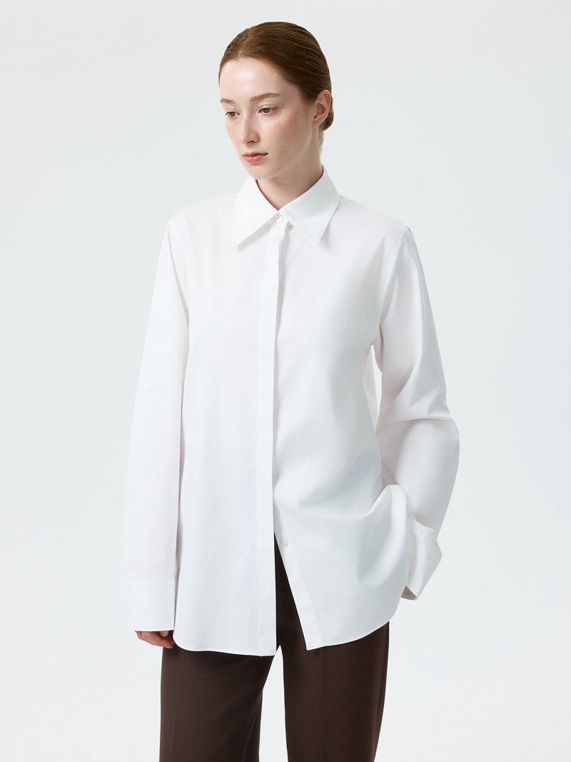 Рубашка оверсайз из хлопка