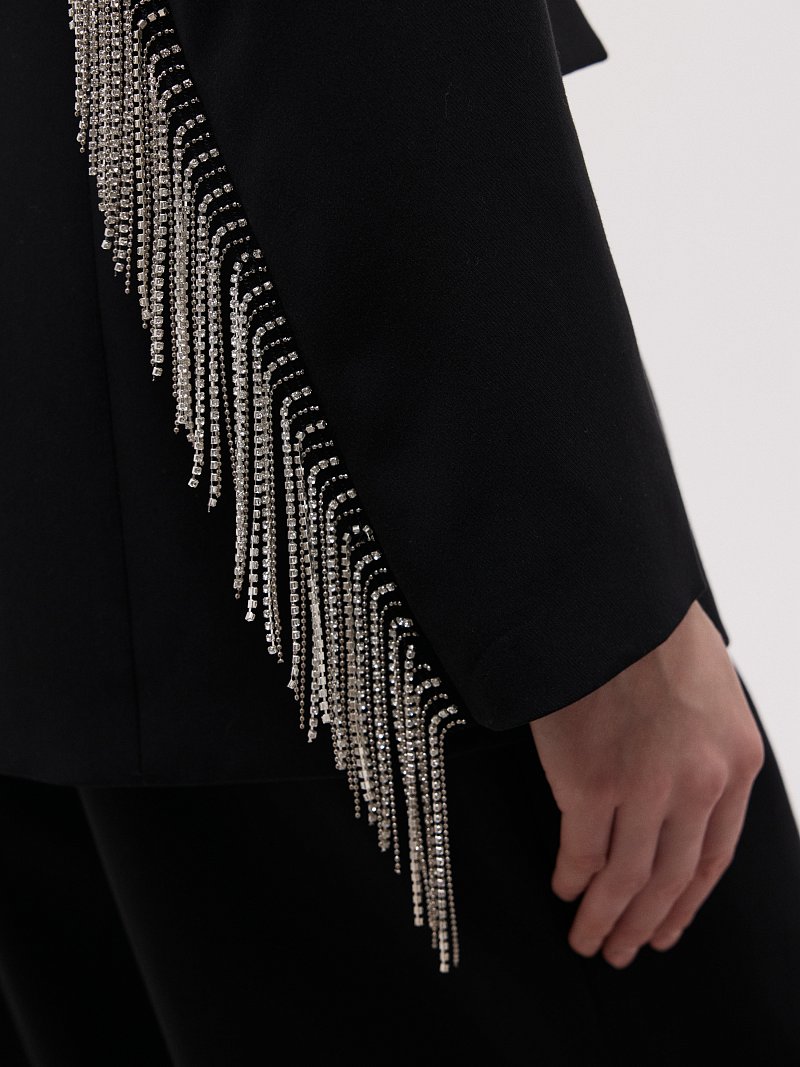 Жакет со стразами