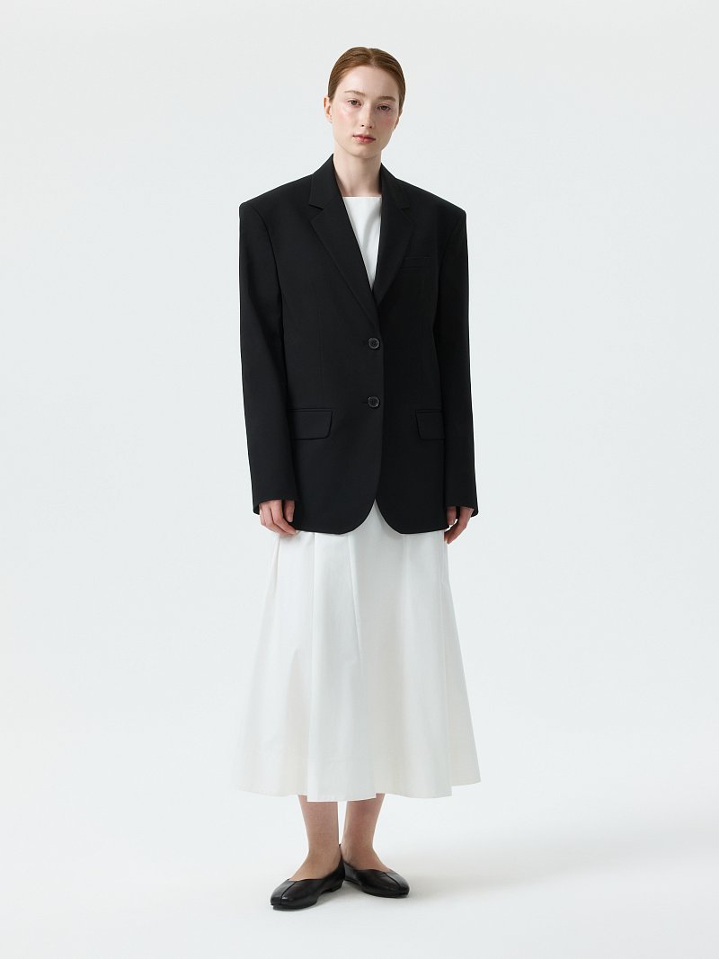 Однобортный жакет оверсайз