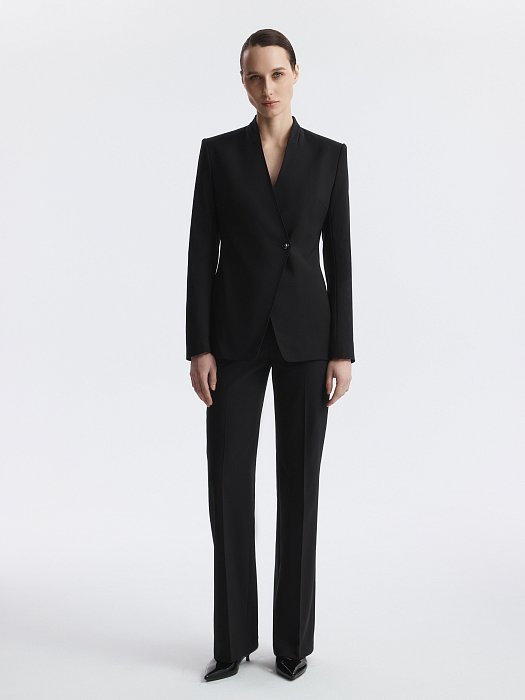 Асимметричный жакет из хлопка (Р158): фото №2