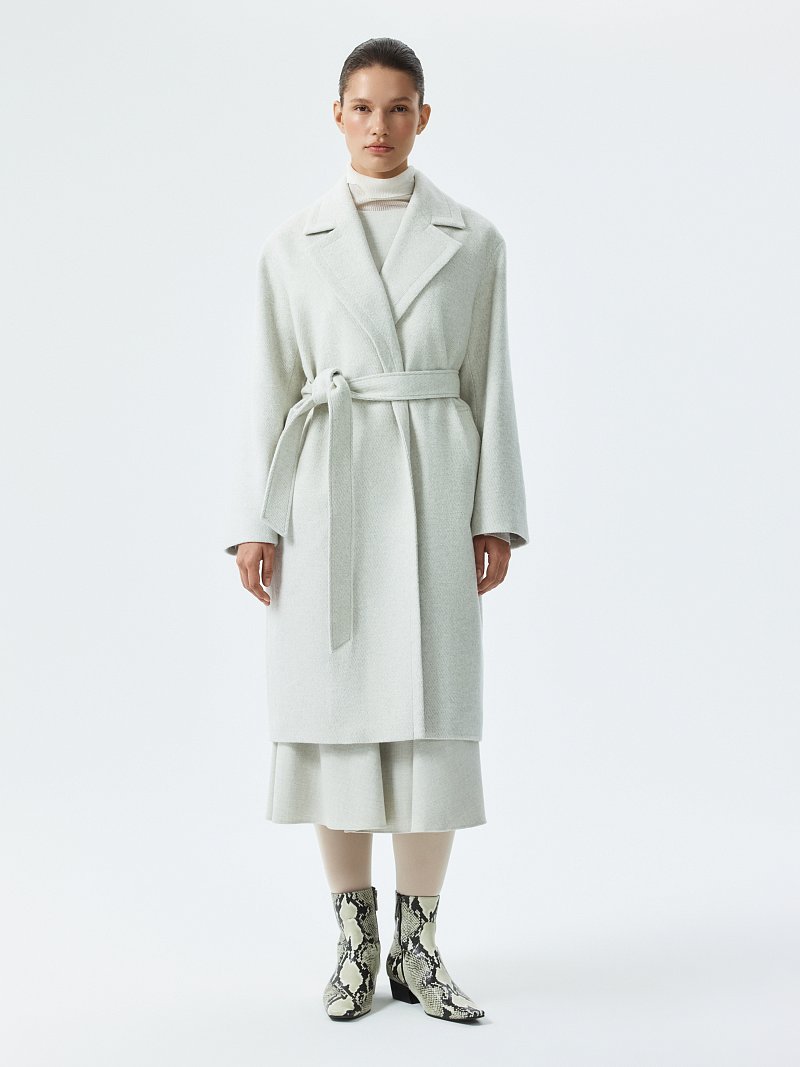 Пальто-халат в полоску