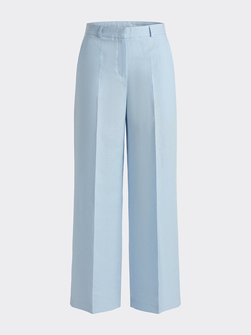 Брюки из смесового льна (Р158)