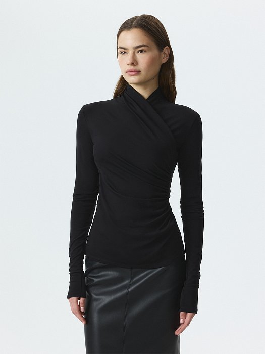 Лонгслив на запах: фото №2