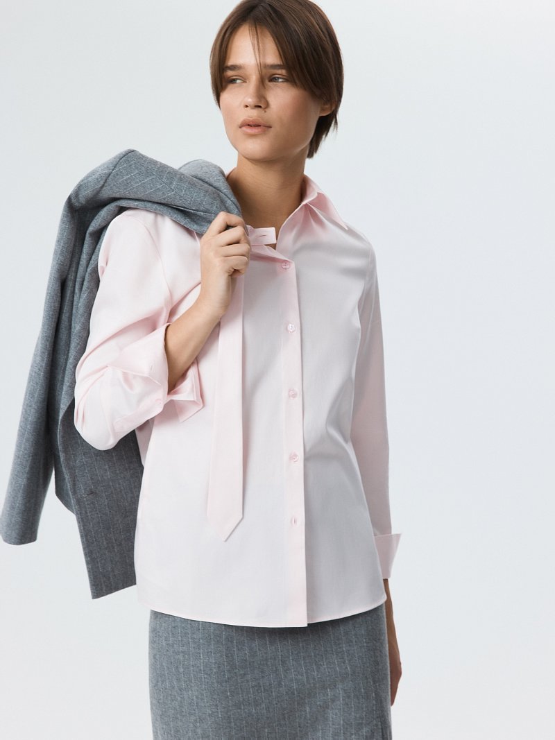 Рубашка со съемным галстуком