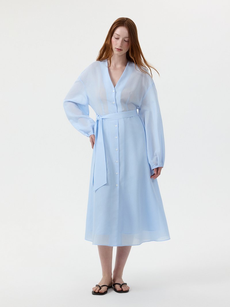 Расклешенное платье из вискозы