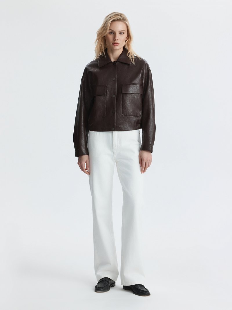 Куртка из искусственной кожи