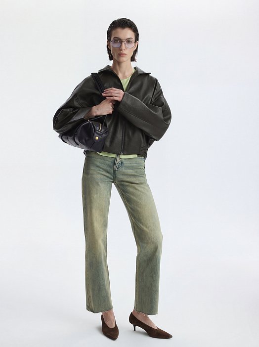 Куртка из экокожи на молнии: фото №6