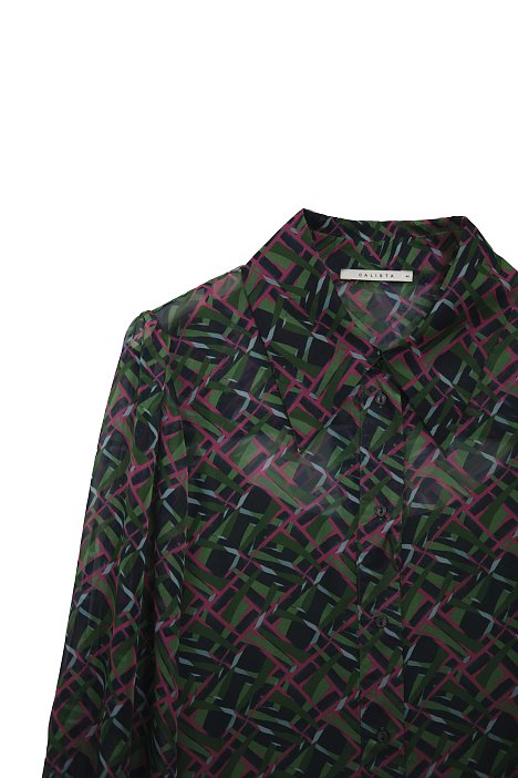 Блуза из шифона с принтом: фото №9