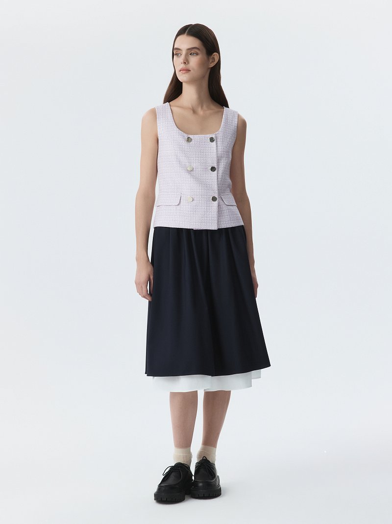 Жилет из твида