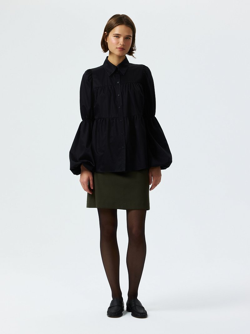 Блуза с пышными рукавами