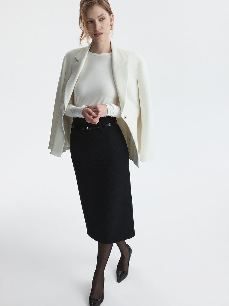 Юбка-карандаш из твида