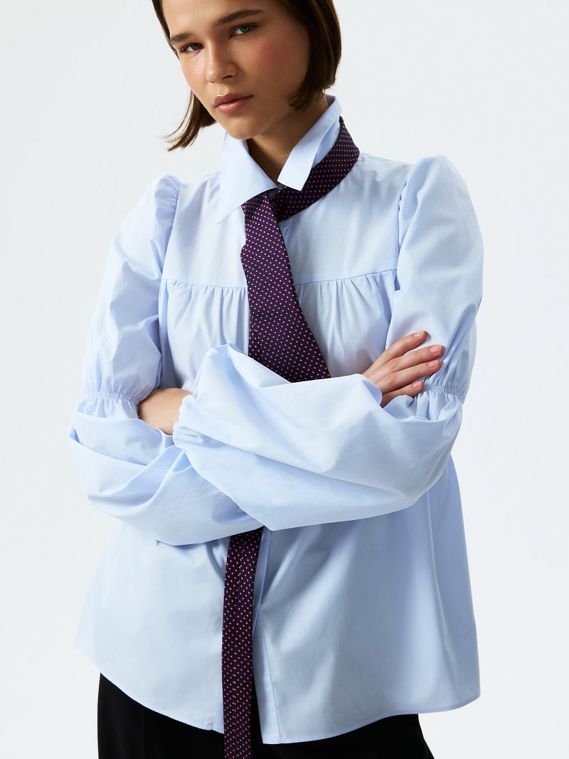 Ярусная блуза из хлопка