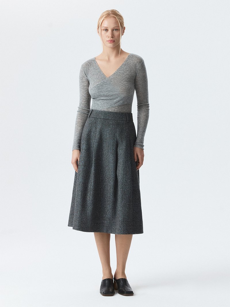 Юбка-миди из букле