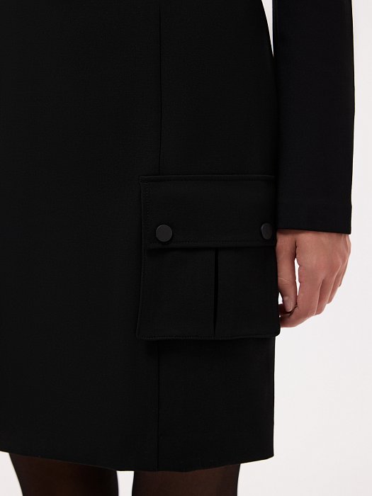 Платье с вырезом каре и карманами: фото №4