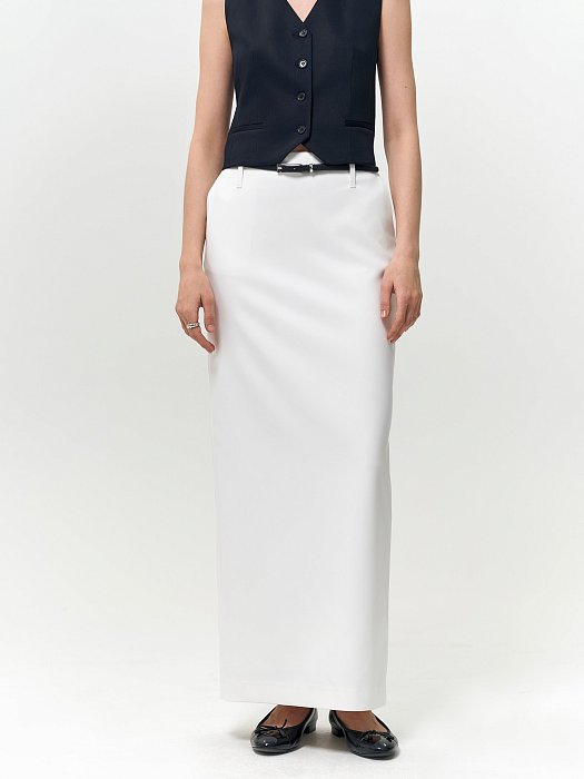 Юбка-макси из костюмной ткани: фото №5