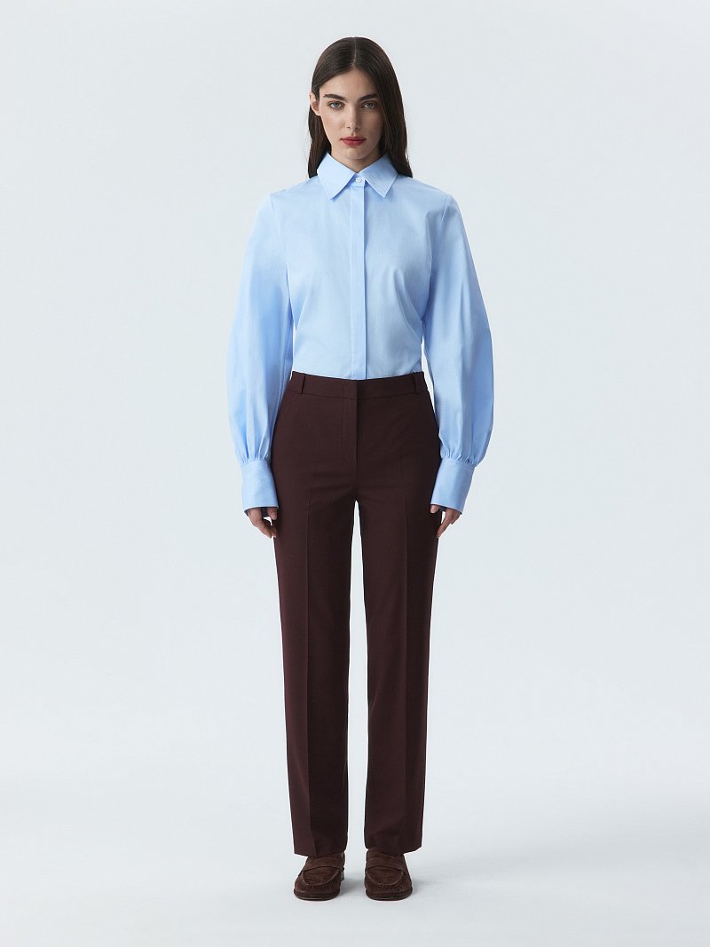 Брюки зауженного кроя