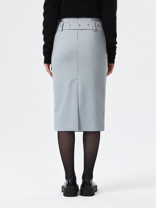 Юбка-карандаш с ремнем : фото №4