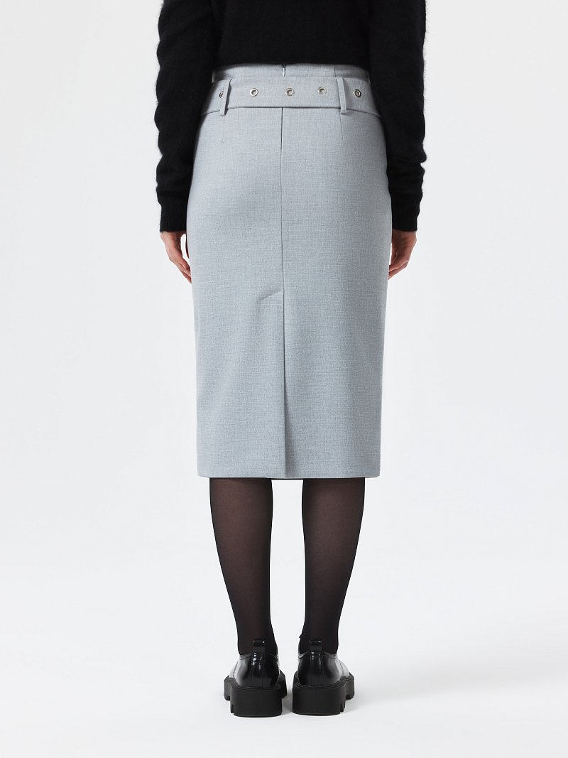 Юбка-карандаш с ремнем 