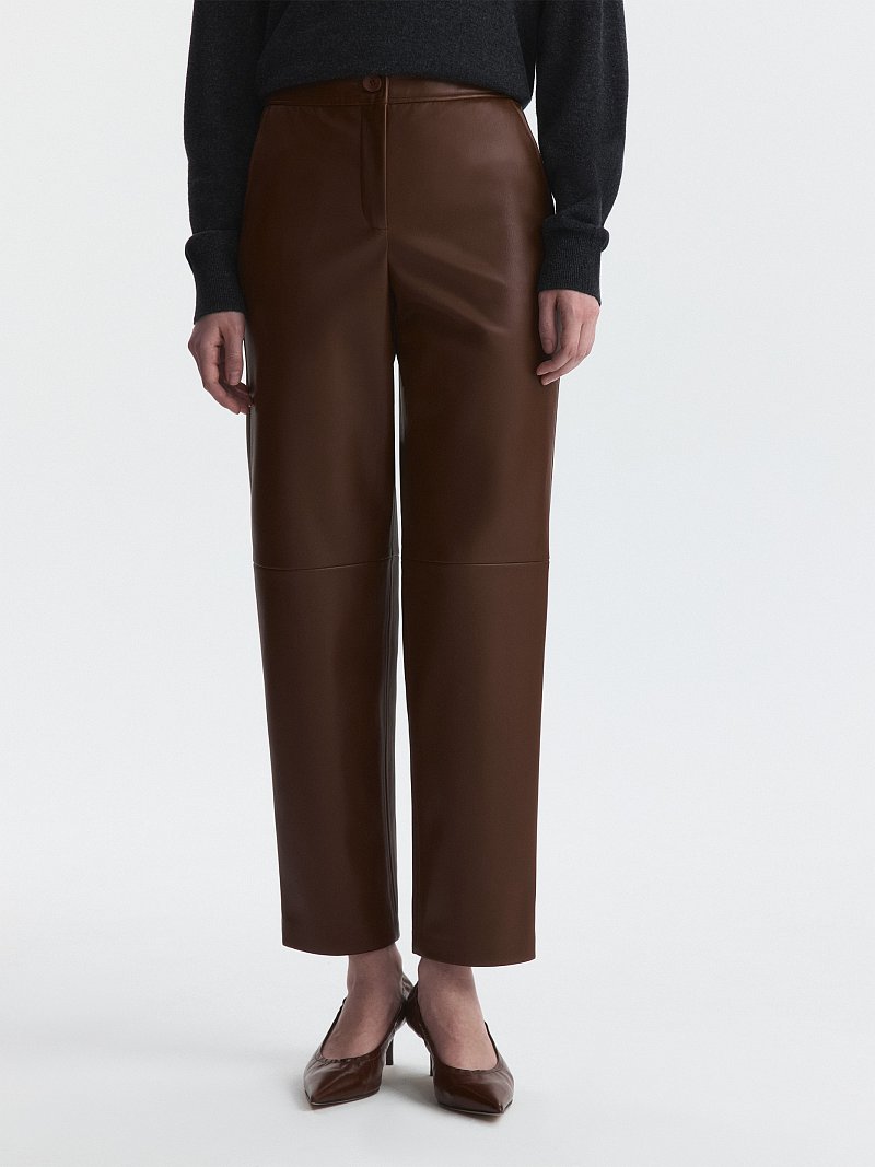 Брюки из искусственной кожи