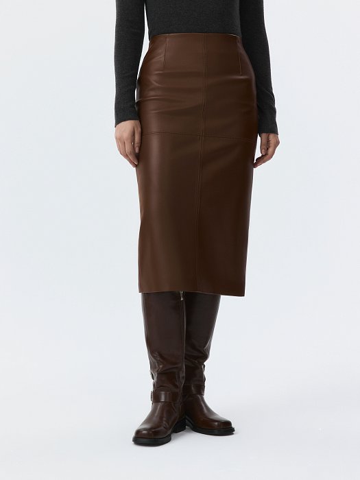 Юбка-карандаш из экокожи : фото №3