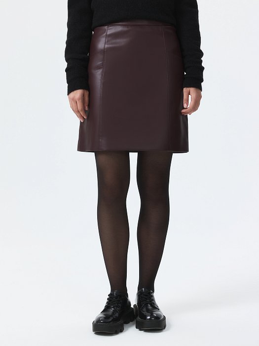 Мини-юбка из экокожи: фото №2