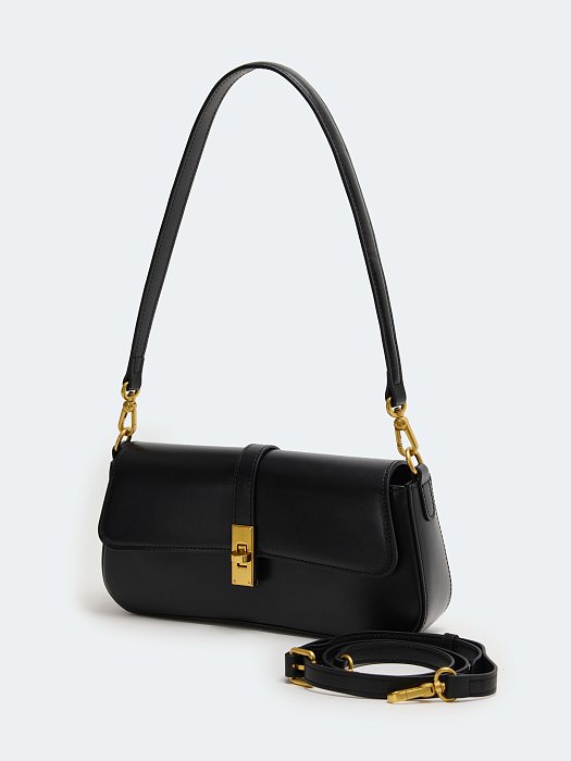 Сумка-багет из натуральной кожи: фото №3