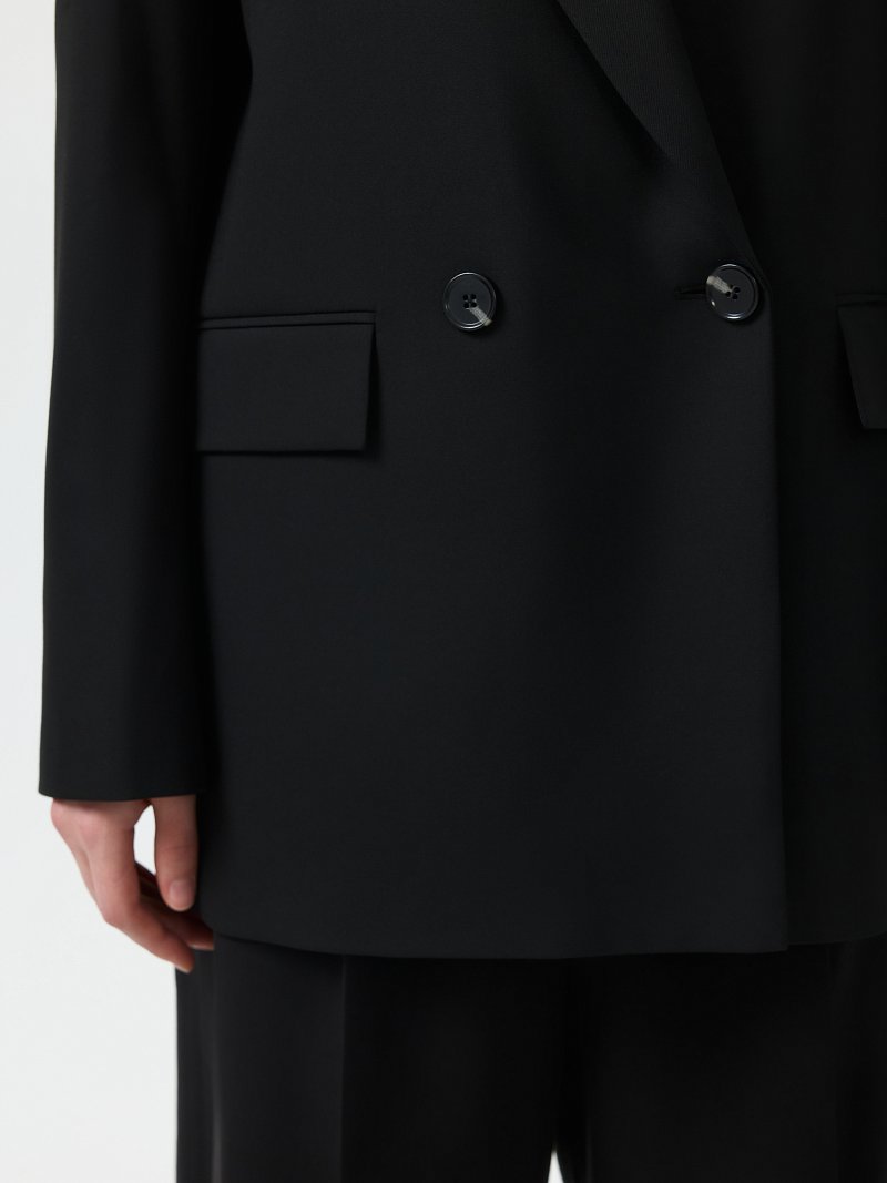 Прямой двубортный жакет