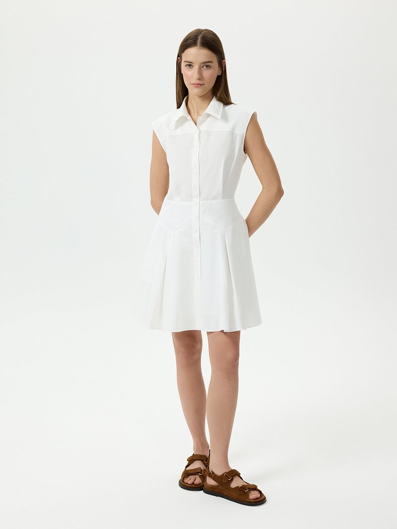Платье-мини из натурального хлопка