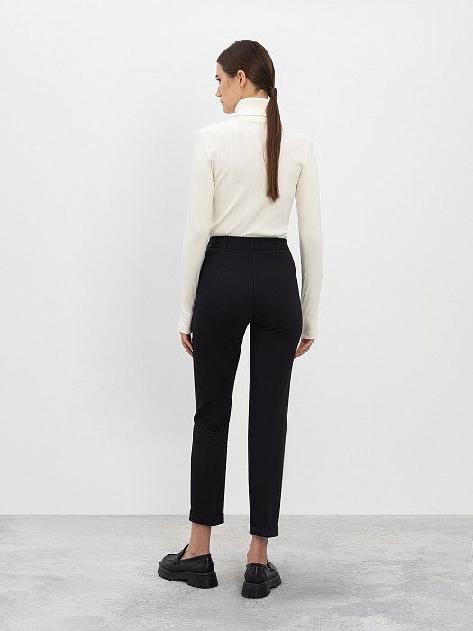 Классические брюки из стрейч-хлопка: фото №4