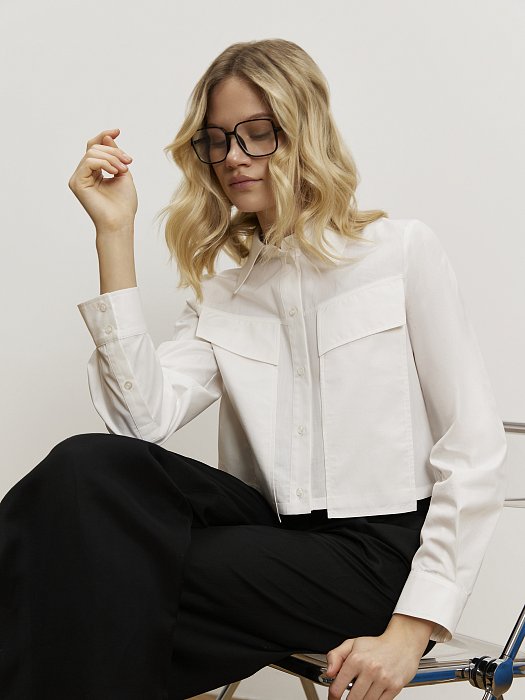 Укороченная рубашка: фото №4