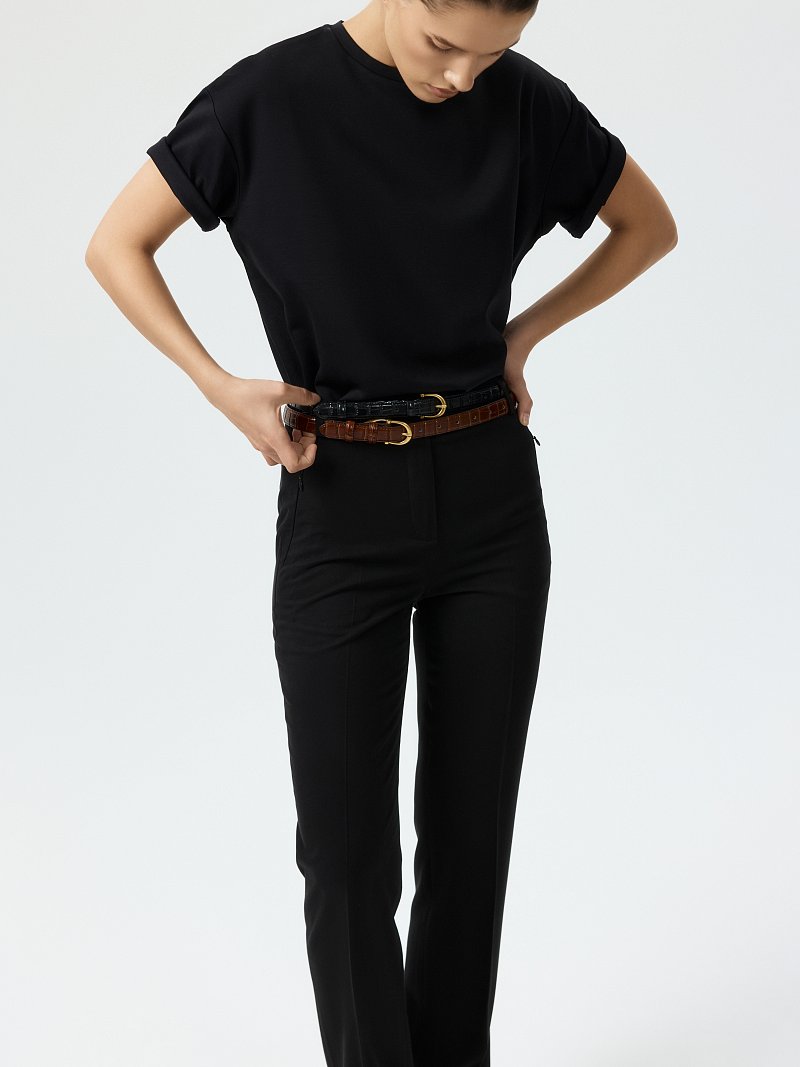 Зауженные брюки из лиоцелла