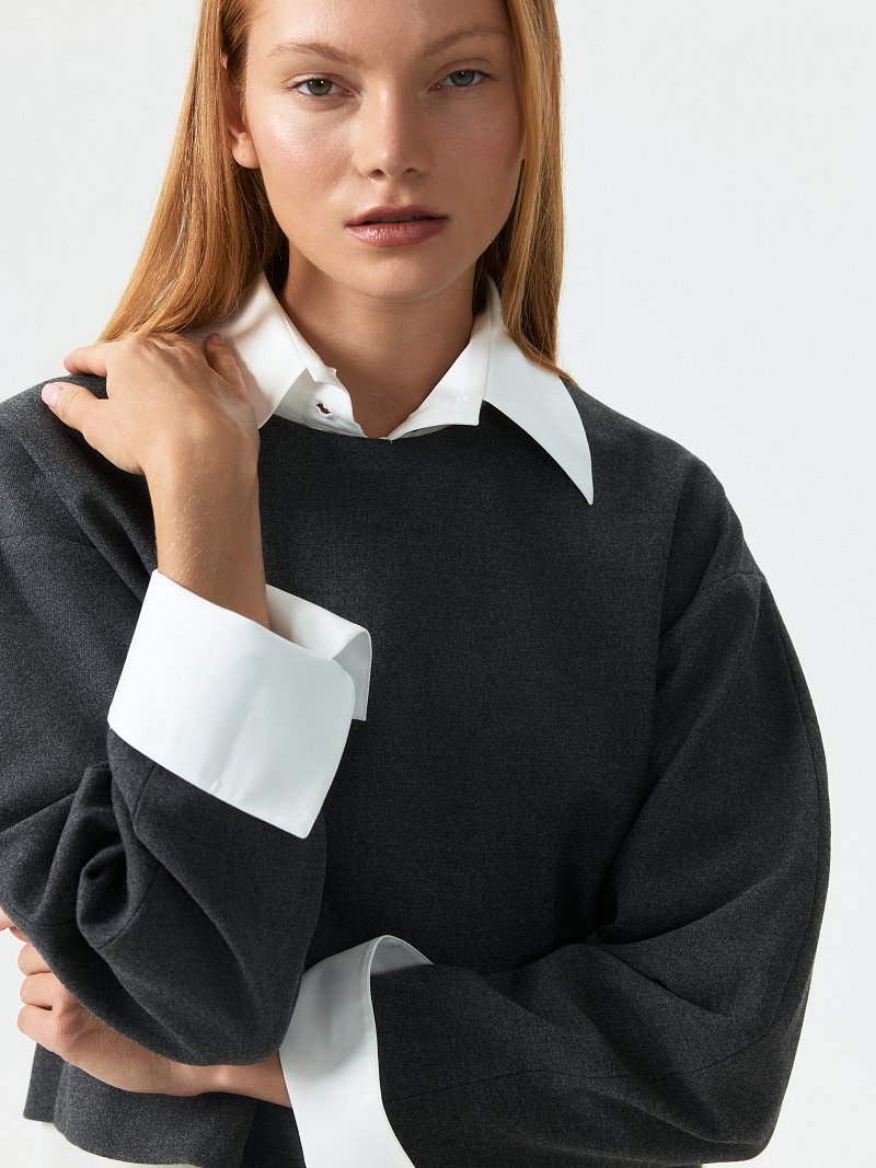 Укороченный свитшот