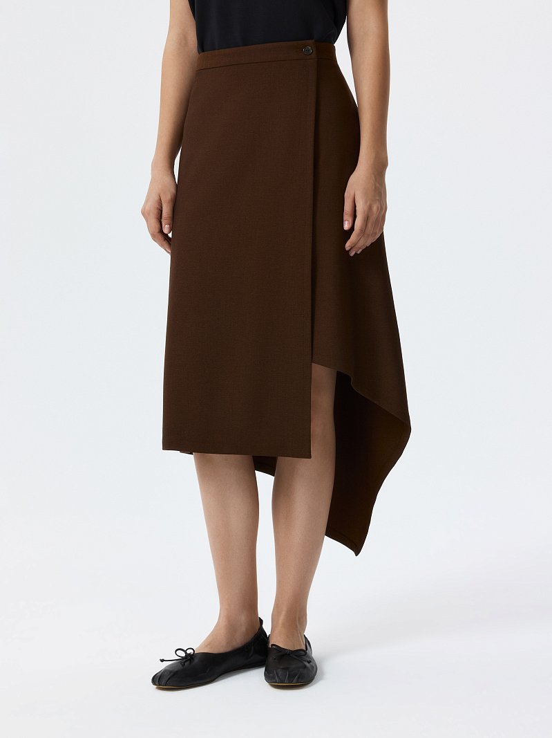 Асимметричная юбка на запах