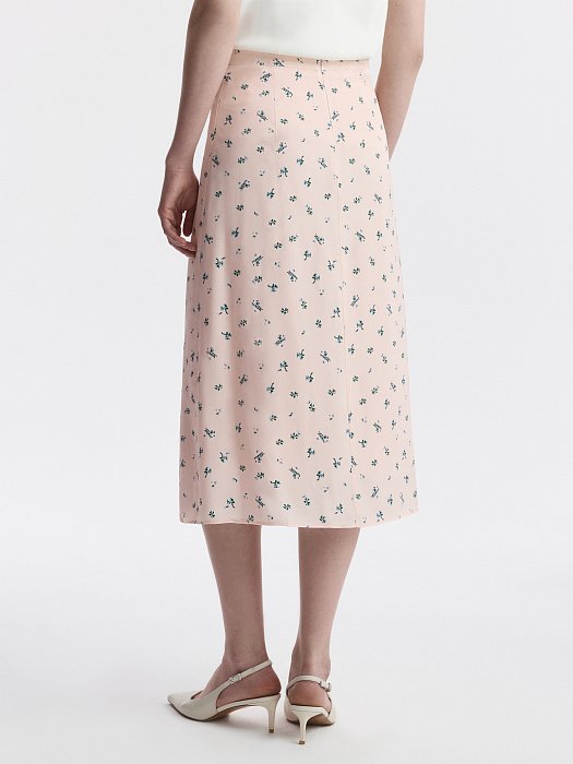 Атласная юбка в цветочек (Р158): фото №6