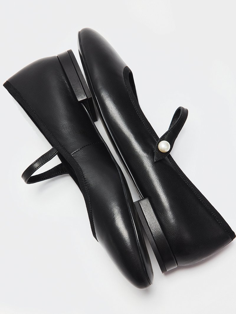 Балетки из натуральной кожи