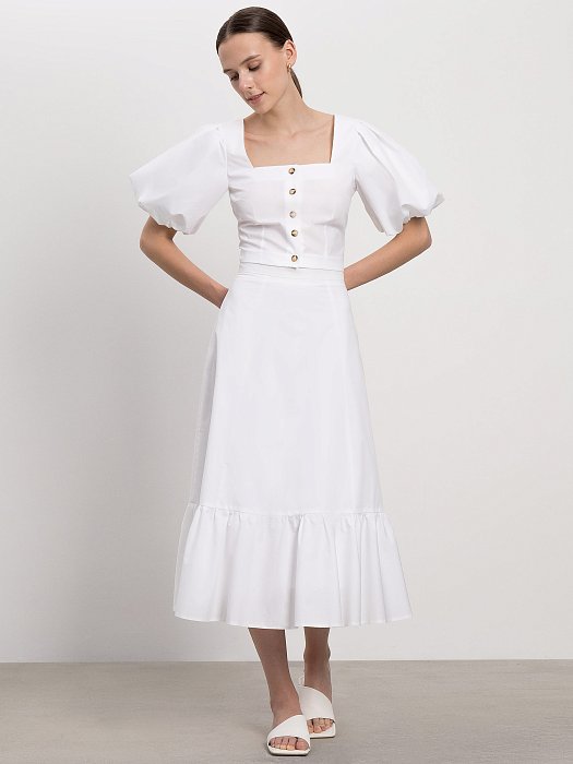 Юбка длины миди: фото №3