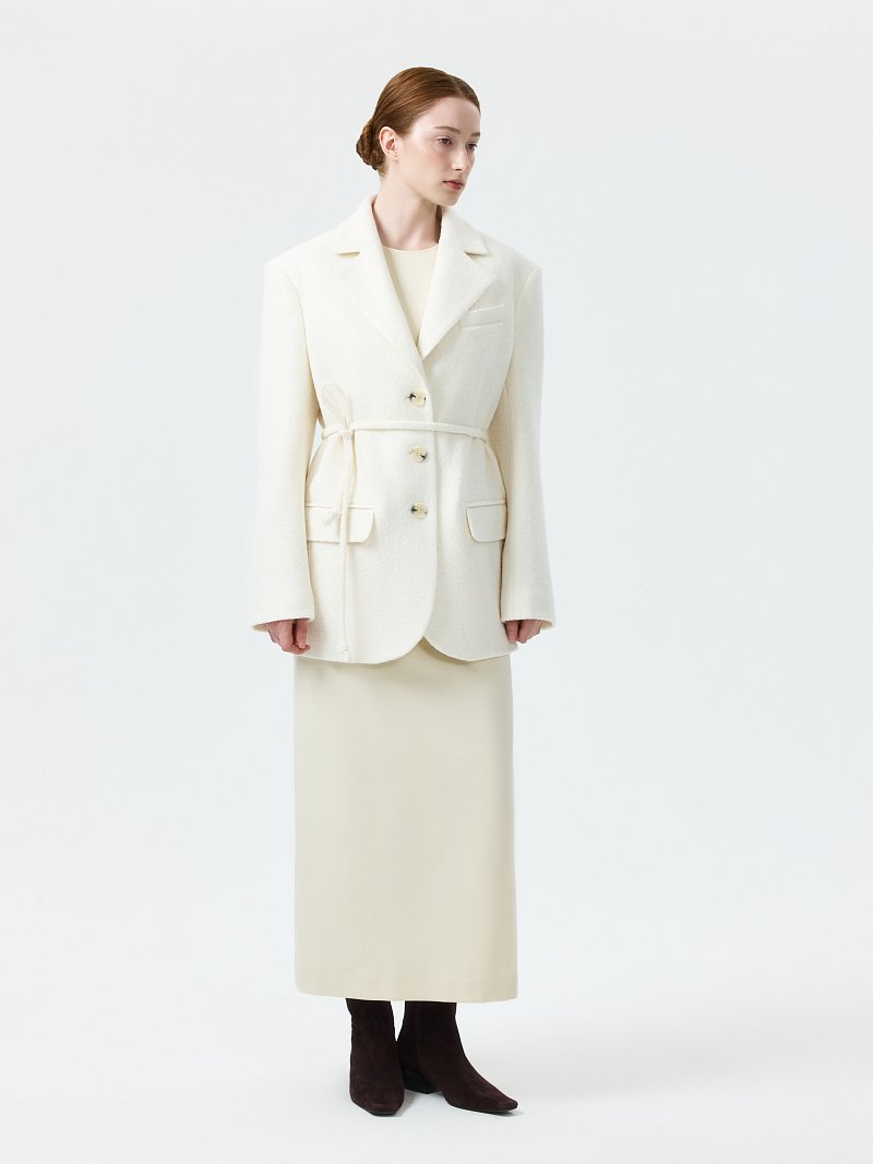 Полупальто с шерстью