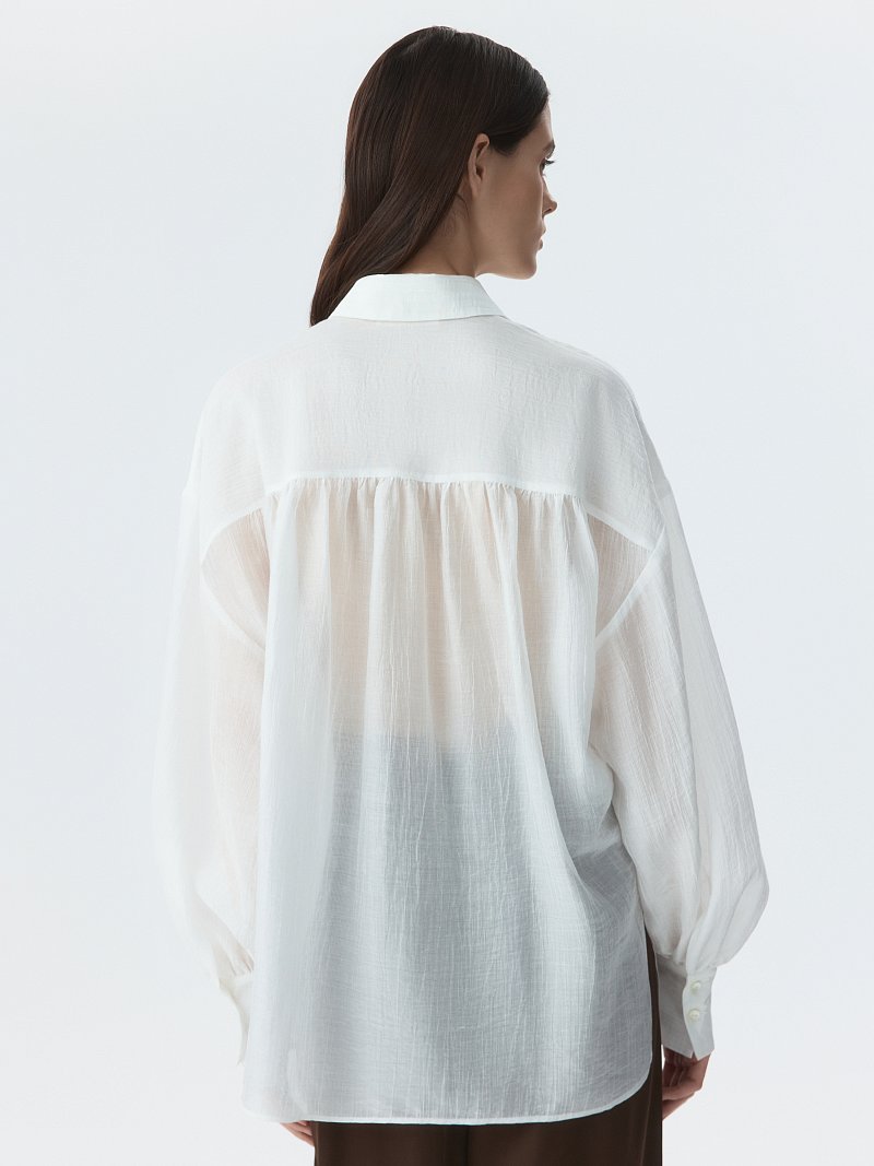 Блуза из жатого тенселя