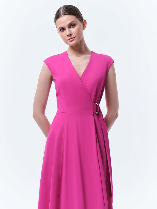 Платье-миди на запах: фото №3