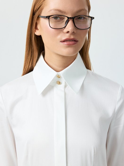 Приталенная блуза из хлопка: фото №3